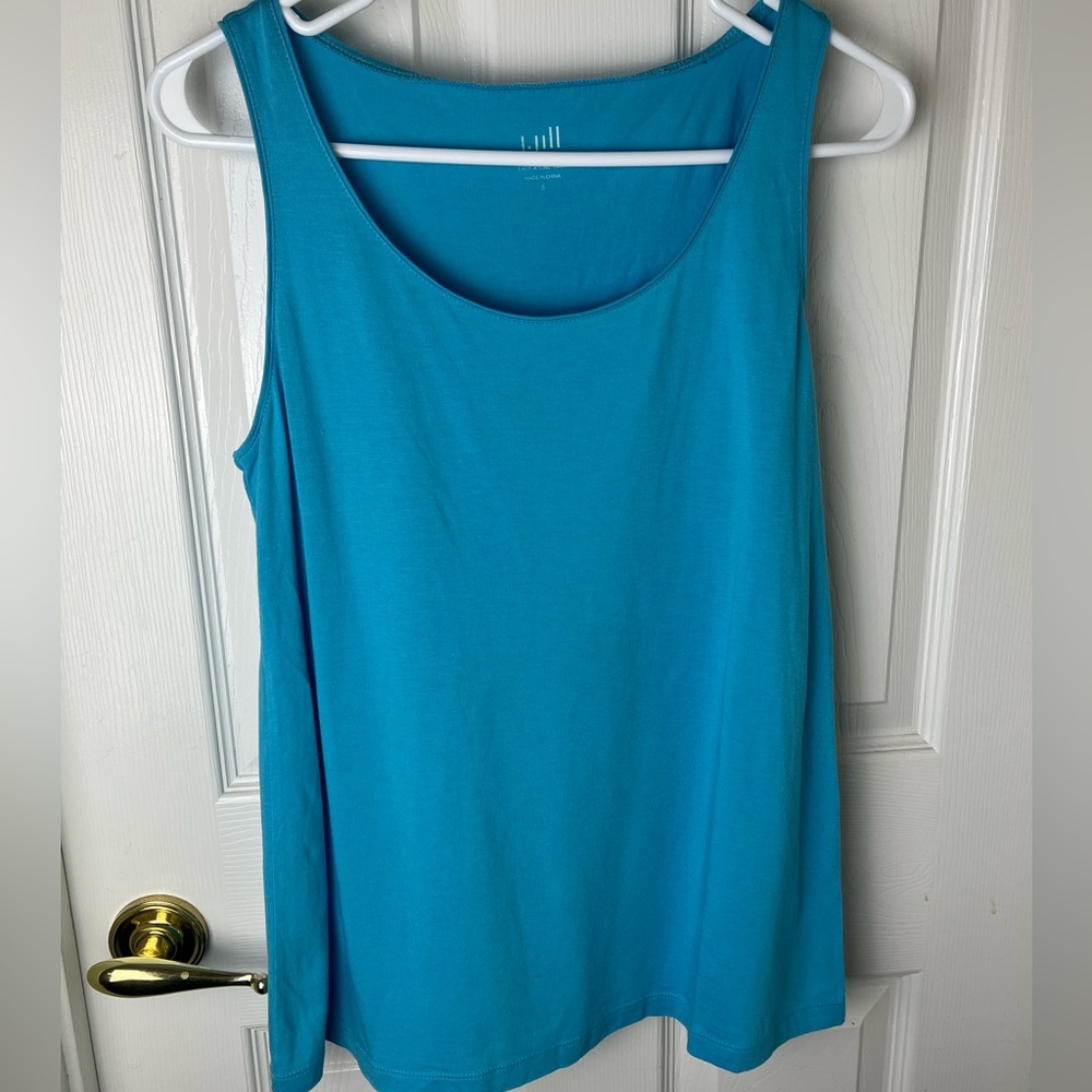 J. Jill women’s tank top in turquoise, size S